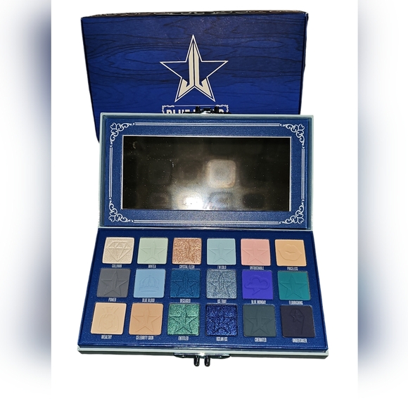 NEW W/ BOX Jeffree Star Cosmetics Large Blue Blood Eyeshadow Palette (18 Shades) - Picture 6 of 6